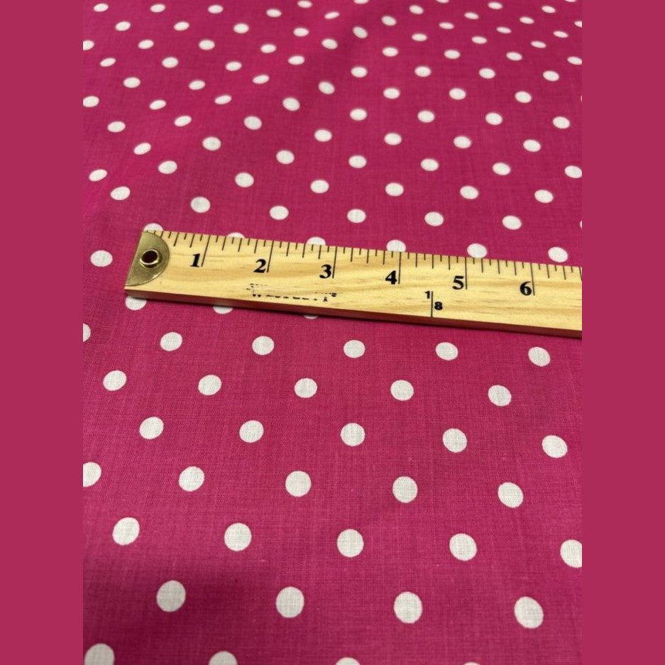 Small Polka Dot Poly Cotton Fabric 60 Inches Wide  by the yard - New Star Fabrics