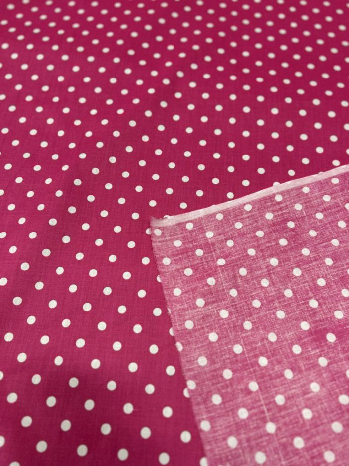 Small Polka Dot Poly Cotton Fabric 60 Inches Wide  by the yard - New Star Fabrics