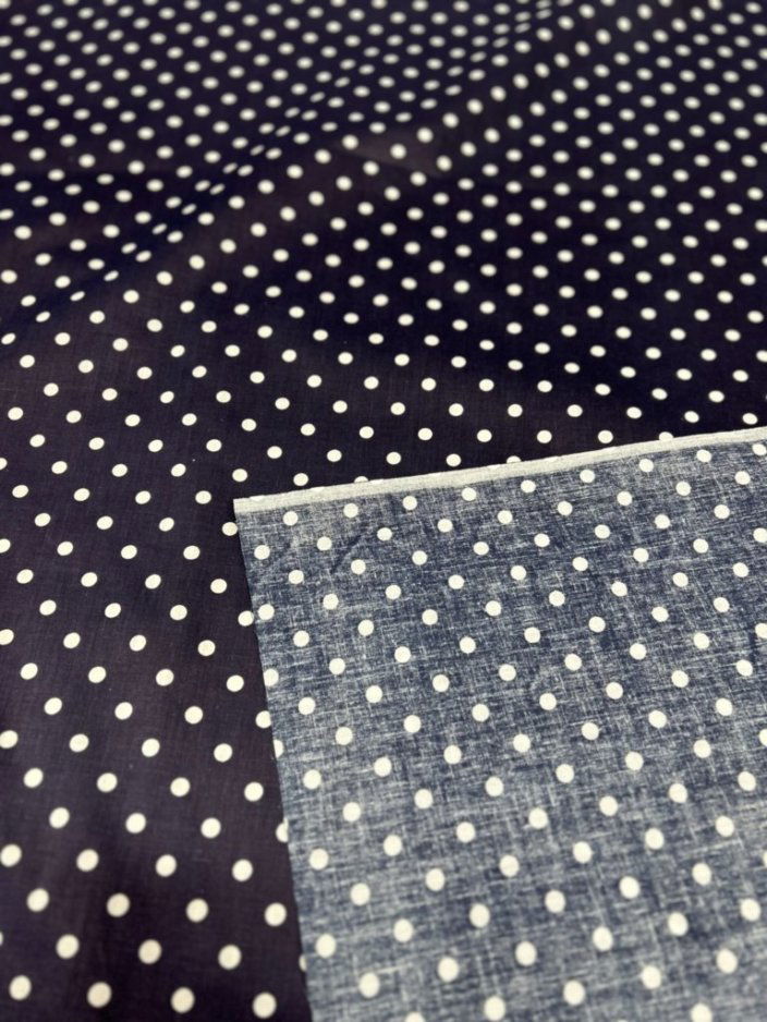 Small Polka Dot Poly Cotton Fabric 60 Inches Wide  by the yard - New Star Fabrics