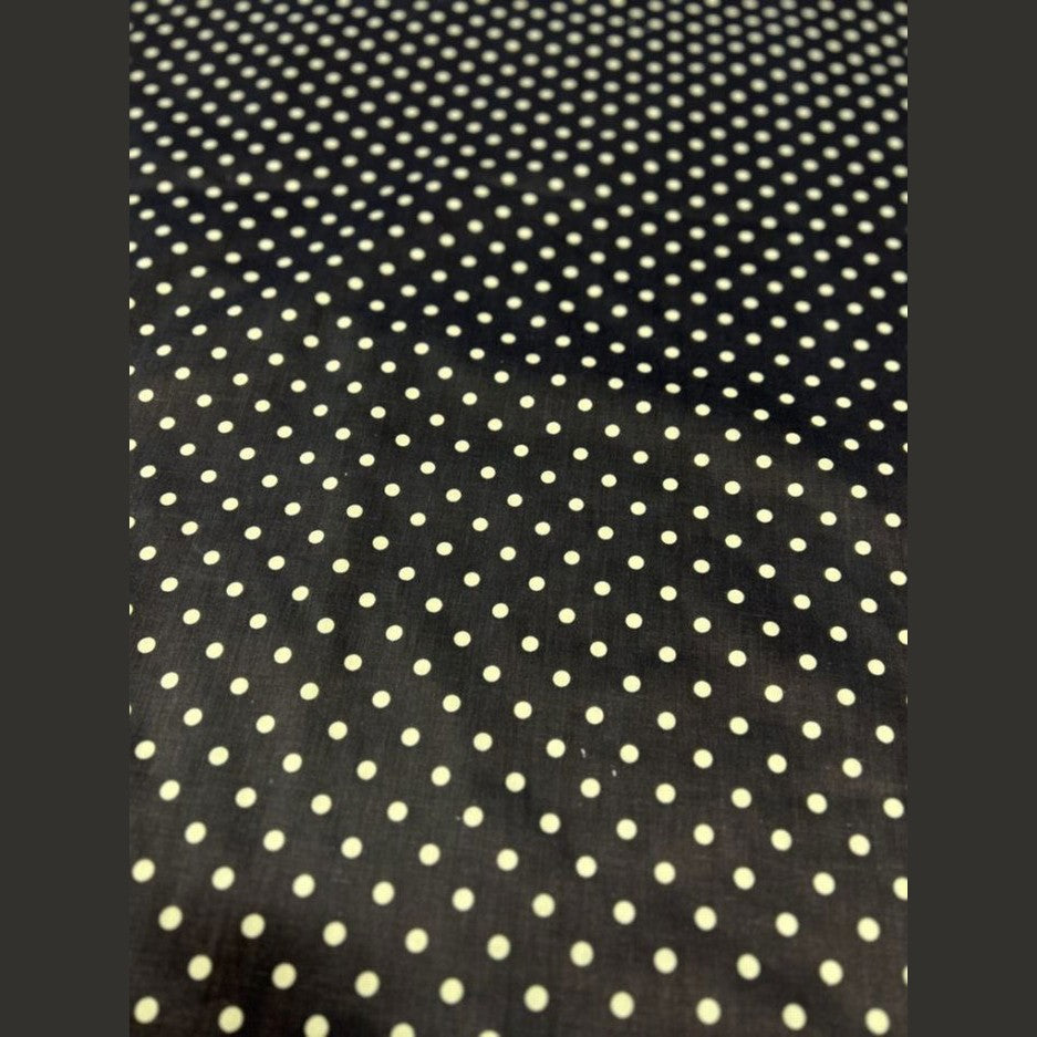 Small Polka Dot Poly Cotton Fabric 60 Inches Wide  by the yard - New Star Fabrics