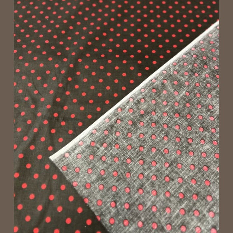 Small Polka Dot Poly Cotton Fabric 60 Inches Wide  by the yard - New Star Fabrics