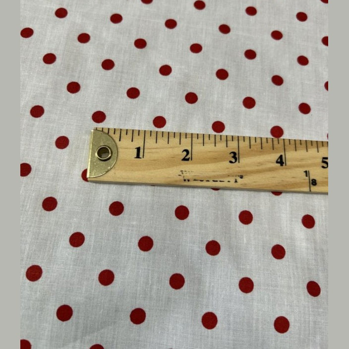 Small Polka Dot Poly Cotton Fabric 60 Inches Wide  by the yard - New Star Fabrics