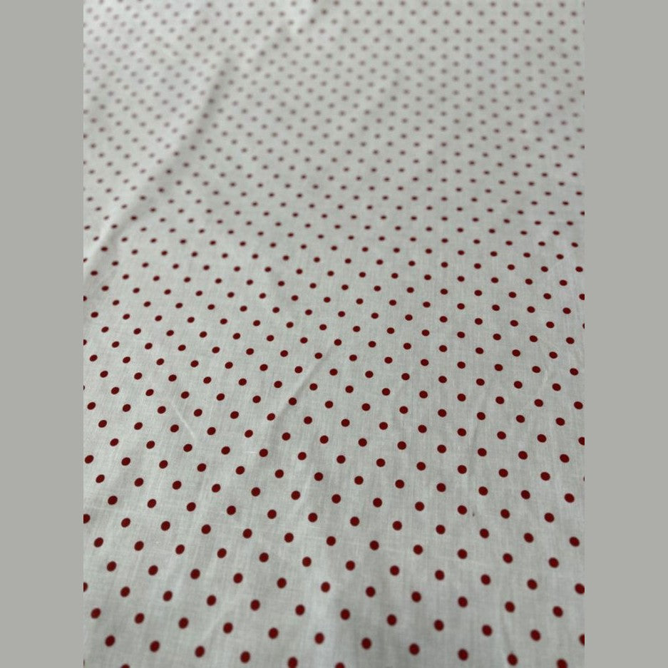 Small Polka Dot Poly Cotton Fabric 60 Inches Wide  by the yard - New Star Fabrics