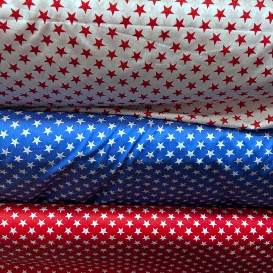 Star Print Poly Cotton Fabric  60 Inches Wide Fabric  by the yard - New Star Fabrics