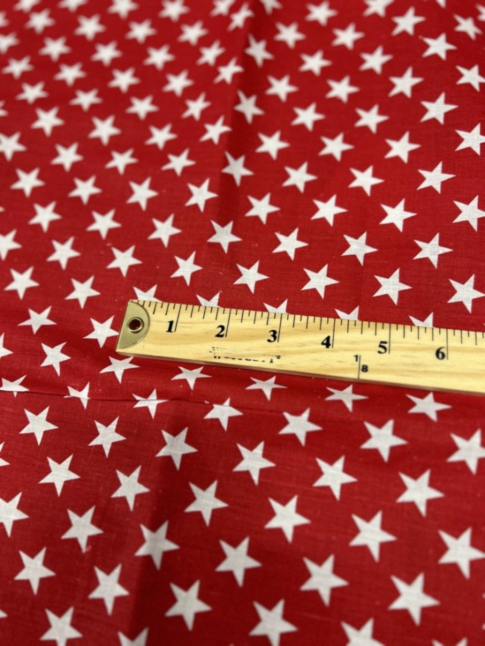 Star Print Poly Cotton Fabric  60 Inches Wide Fabric  by the yard - New Star Fabrics