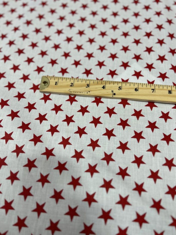 Star Print Poly Cotton Fabric  60 Inches Wide Fabric  by the yard - New Star Fabrics