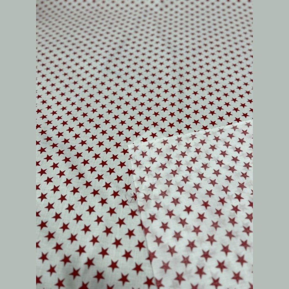 Star Print Poly Cotton Fabric  60 Inches Wide Fabric  by the yard - New Star Fabrics