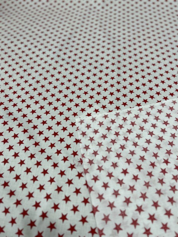 Star Print Poly Cotton Fabric  60 Inches Wide Fabric  by the yard - New Star Fabrics