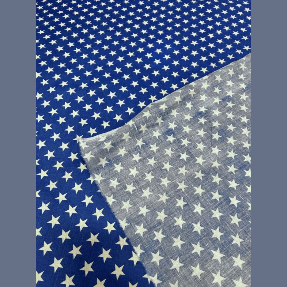 Star Print Poly Cotton Fabric  60 Inches Wide Fabric  by the yard - New Star Fabrics