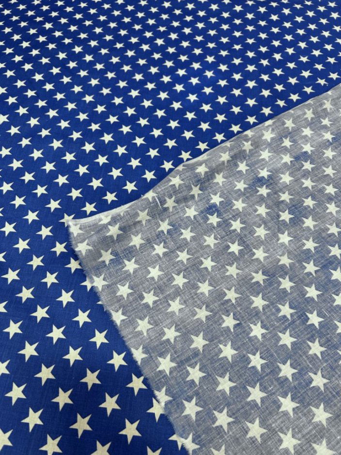 Star Print Poly Cotton Fabric  60 Inches Wide Fabric  by the yard - New Star Fabrics