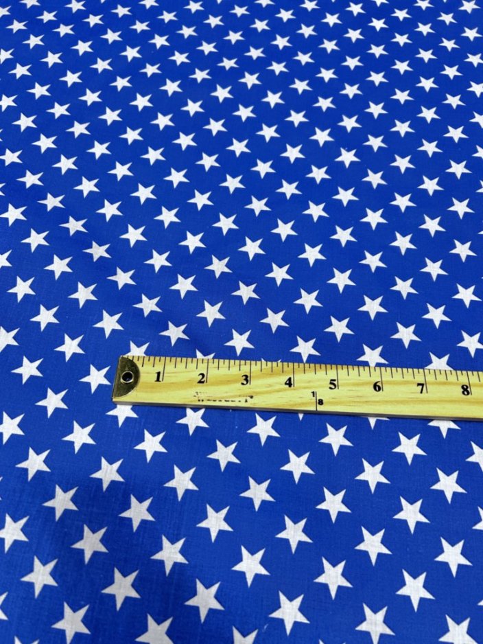 Star Print Poly Cotton Fabric  60 Inches Wide Fabric  by the yard - New Star Fabrics