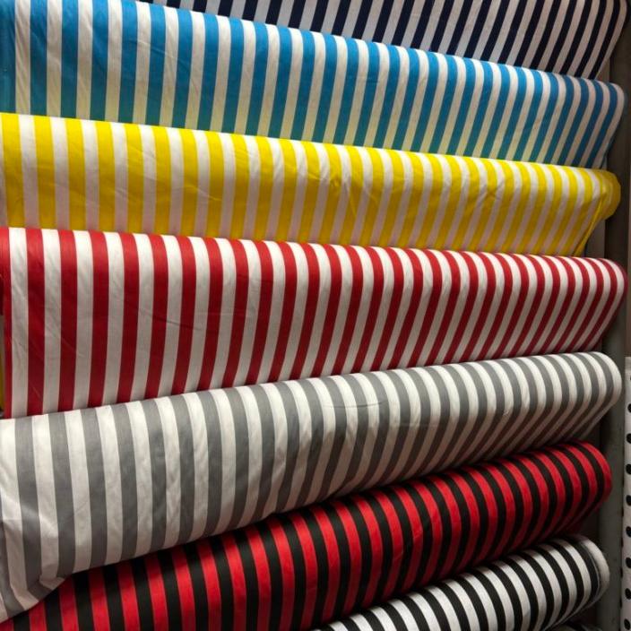 Stripe Print Poly Cotton 1 inch Fabric 60 Inches Wide - New Star Fabrics