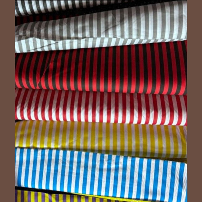 Stripe Print Poly Cotton 1 inch Fabric 60 Inches Wide - New Star Fabrics