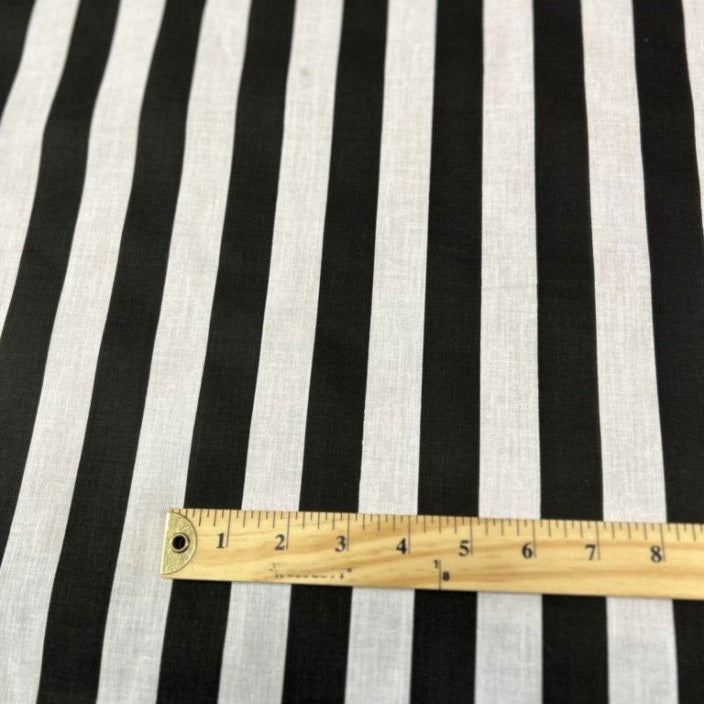 Stripe Print Poly Cotton 1 inch Fabric 60 Inches Wide - New Star Fabrics