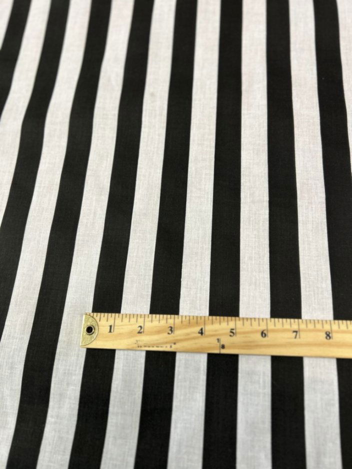 Stripe Print Poly Cotton 1 inch Fabric 60 Inches Wide - New Star Fabrics