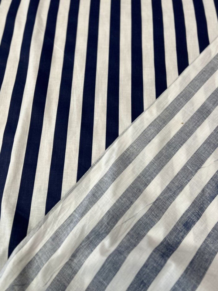 Stripe Print Poly Cotton 1 inch Fabric 60 Inches Wide - New Star Fabrics