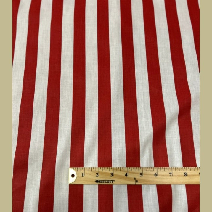 Stripe Print Poly Cotton 1 inch Fabric 60 Inches Wide - New Star Fabrics