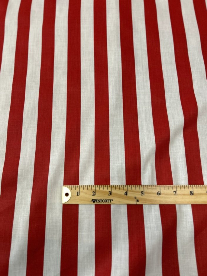 Stripe Print Poly Cotton 1 inch Fabric 60 Inches Wide - New Star Fabrics
