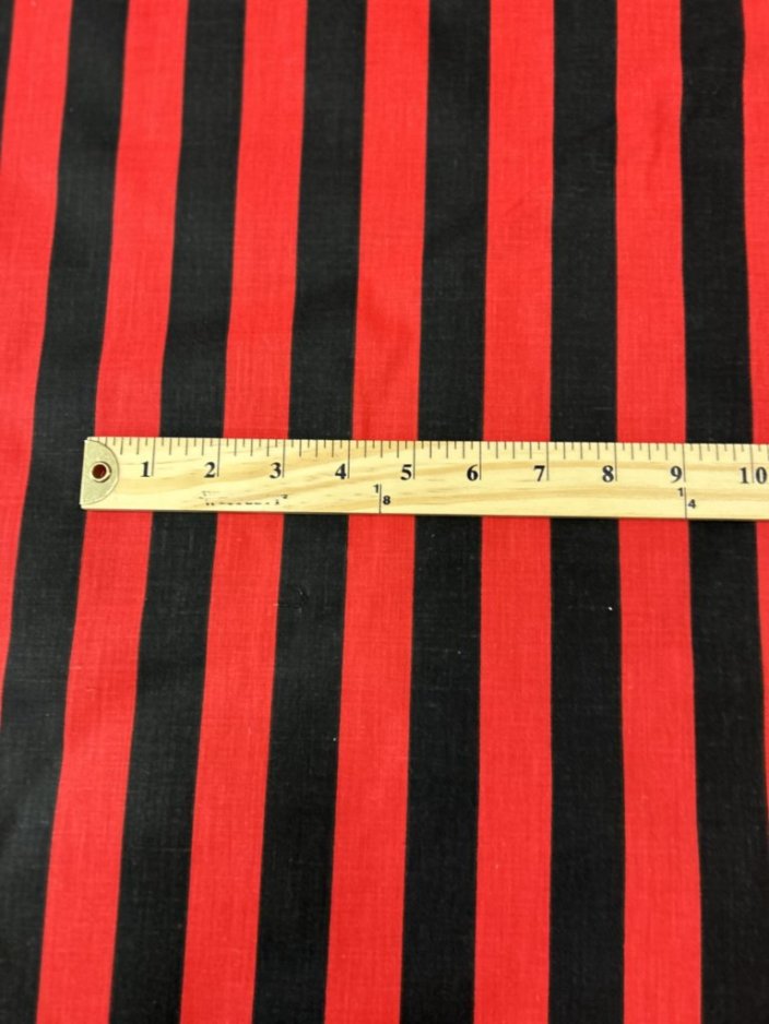 Stripe Print Poly Cotton 1 inch Fabric 60 Inches Wide - New Star Fabrics