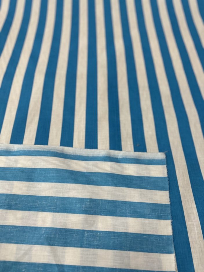 Stripe Print Poly Cotton 1 inch Fabric 60 Inches Wide - New Star Fabrics