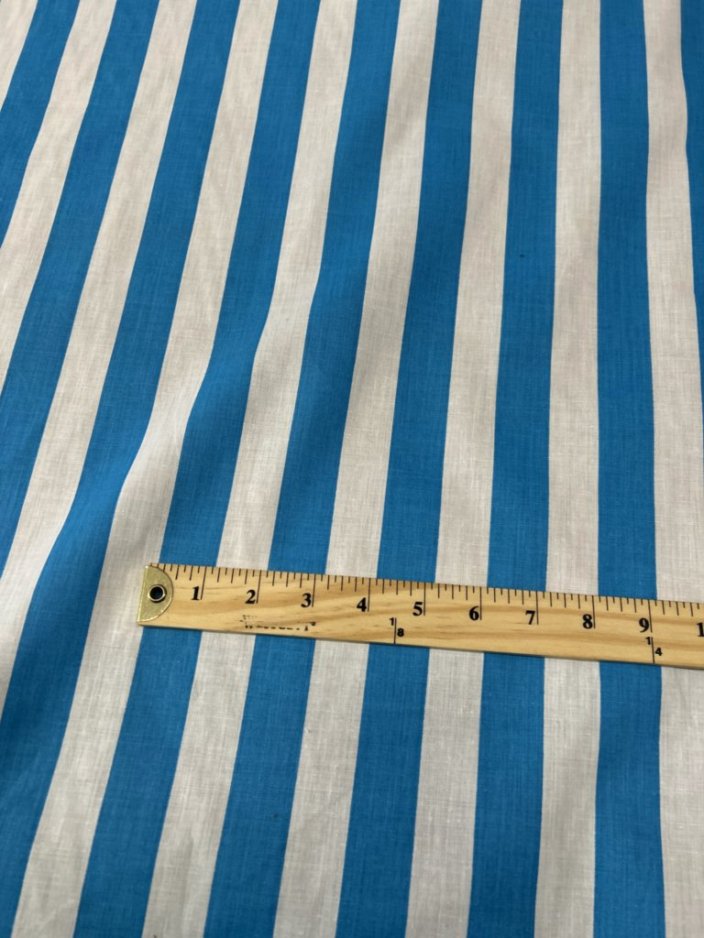 Stripe Print Poly Cotton 1 inch Fabric 60 Inches Wide - New Star Fabrics