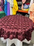 Table Overlay Rose Satin - 55 X 55 inches Square - New Star Fabrics