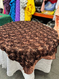 Table Overlay Rose Satin - 55 X 55 inches Square - New Star Fabrics