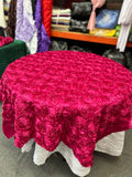 Table Overlay Rose Satin - 55 X 55 inches Square - New Star Fabrics