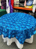 Table Overlay Rose Satin - 55 X 55 inches Square - New Star Fabrics