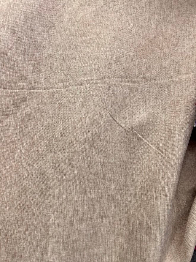 Vintage Linen Two Tone Fabric Faux Burlap Texture by The Yard Burlap look - New Star Fabrics