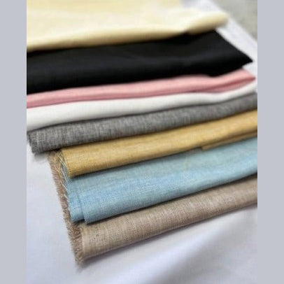 Vintage Linen Two Tone Fabric Faux Burlap Texture by The Yard Burlap look - New Star Fabrics