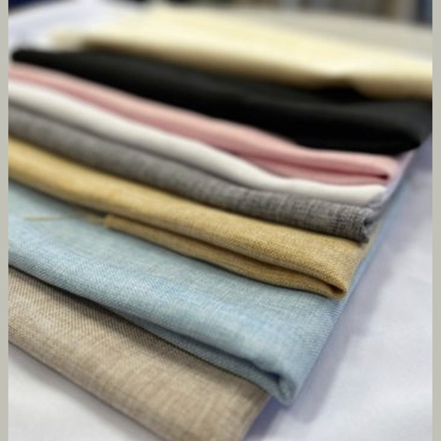 Vintage Linen Two Tone Faux Burlap Texture Tablecloth - New Star Fabrics