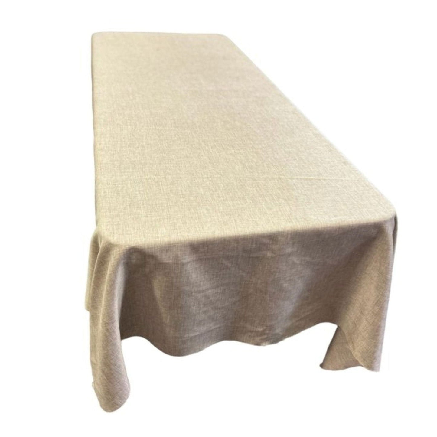 Vintage Linen Two Tone Faux Burlap Texture Tablecloth - New Star Fabrics