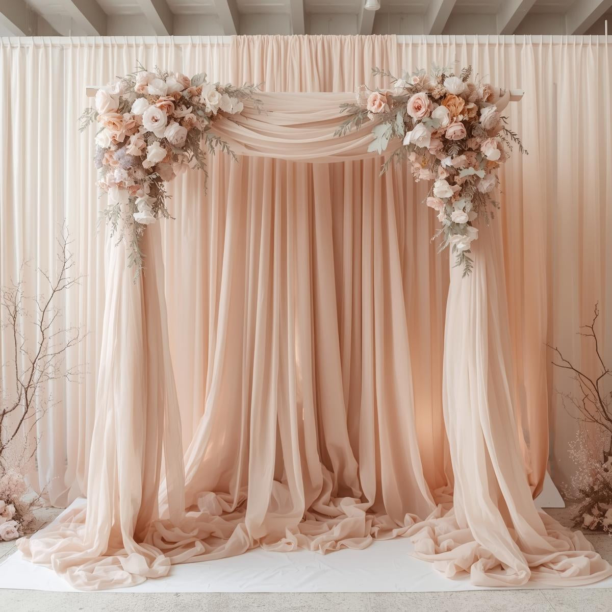 Voile Fabric – Pre-Cut Panels, Light & Airy 10 feet Wide