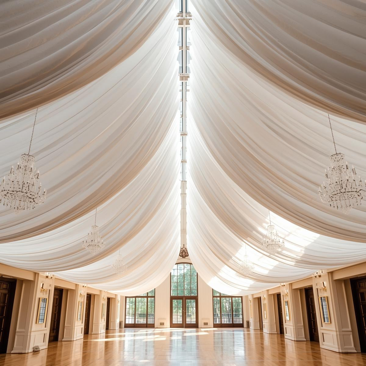 Voile Fabric – Pre-Cut Panels, Light & Airy 10 feet Wide