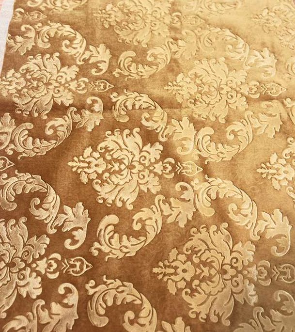 Luxury Damask Embossed Velvet – Upholstery & Drapery Fabric by the Yard