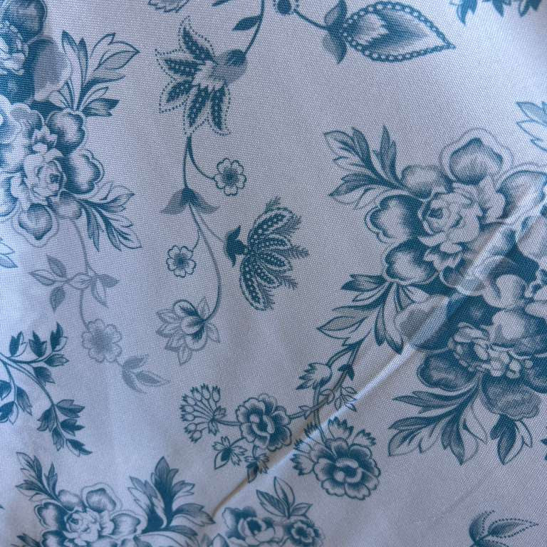 Floral Toile Poly Poplin Fabric – 70 Yard Wholesale Roll
