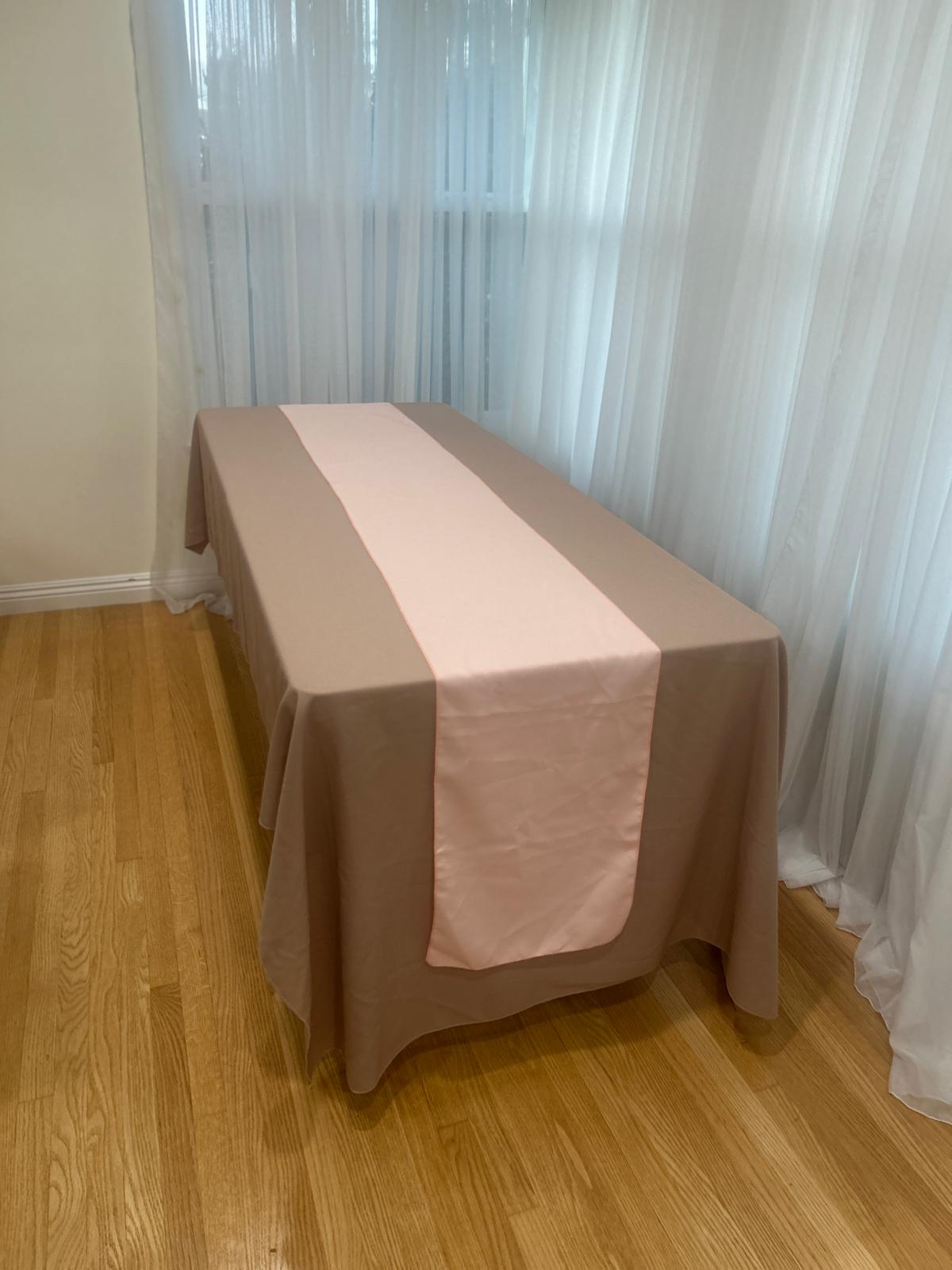 Poly Poplin Table Runners 14 by 108 inch
