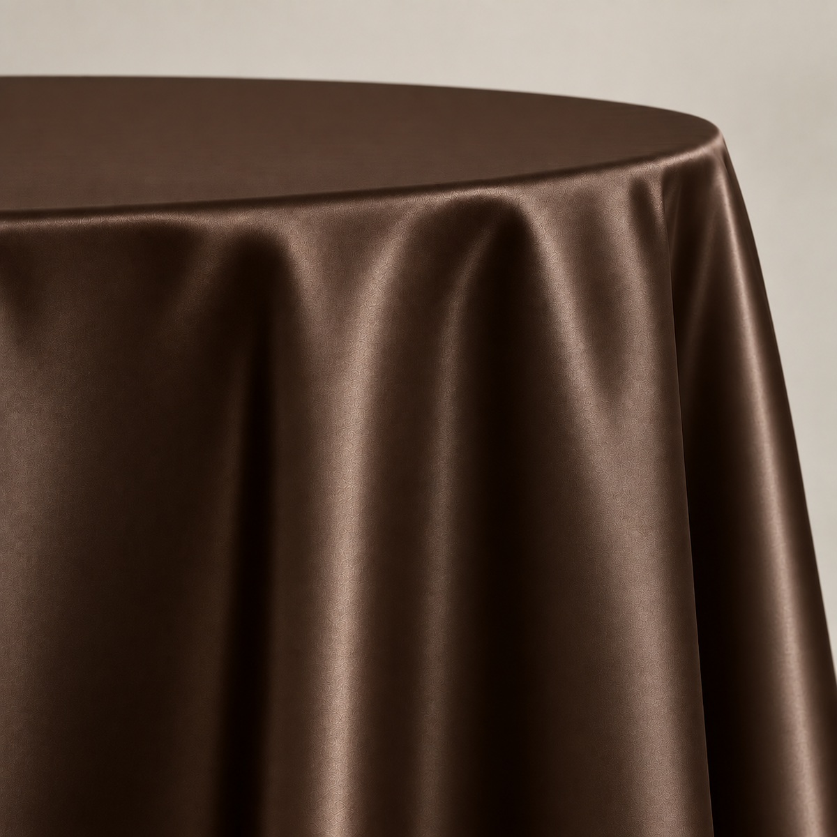 Bridal Satin 120-Inch Round Polyester Tablecloth – Made in USA