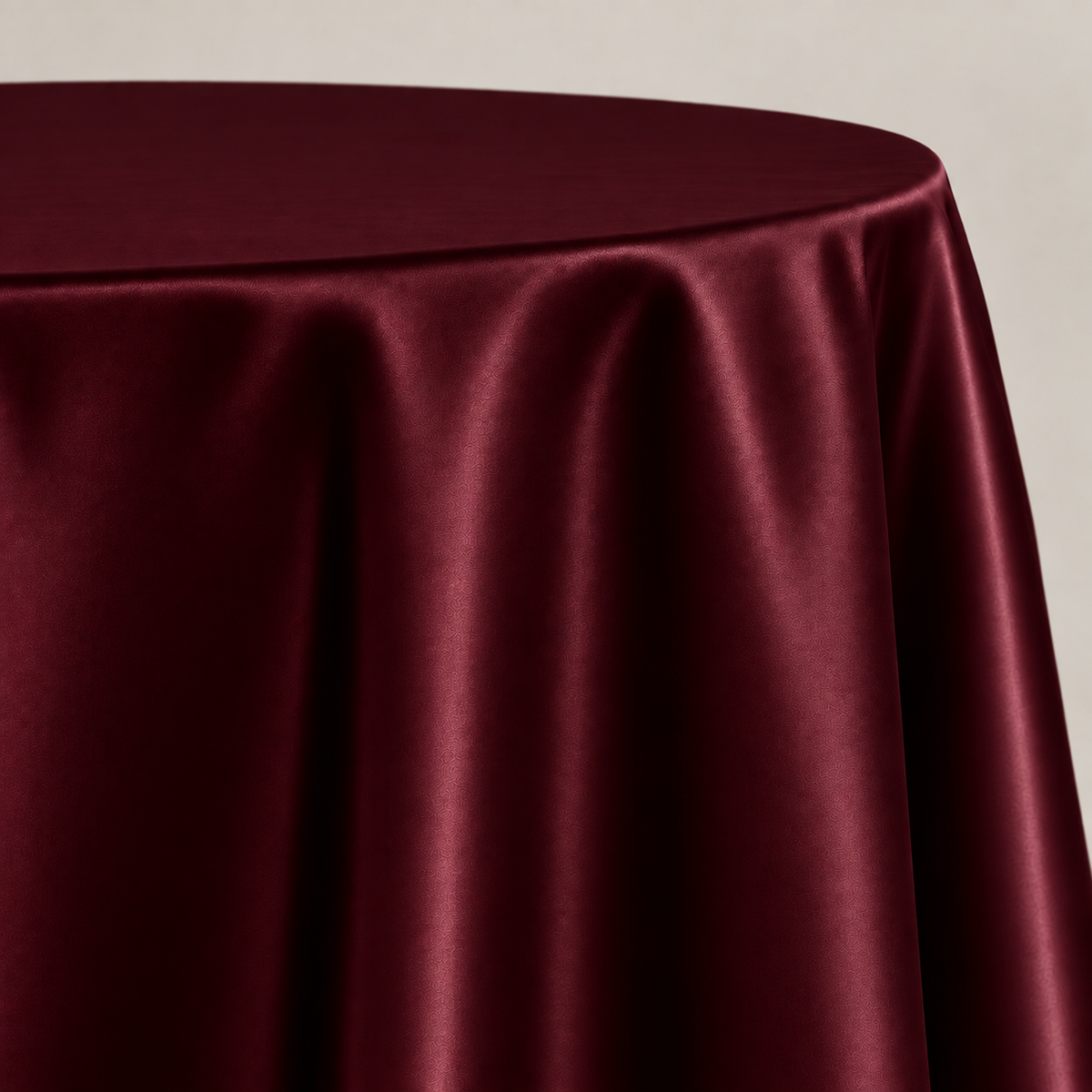 Bridal Satin 120-Inch Round Polyester Tablecloth – Made in USA
