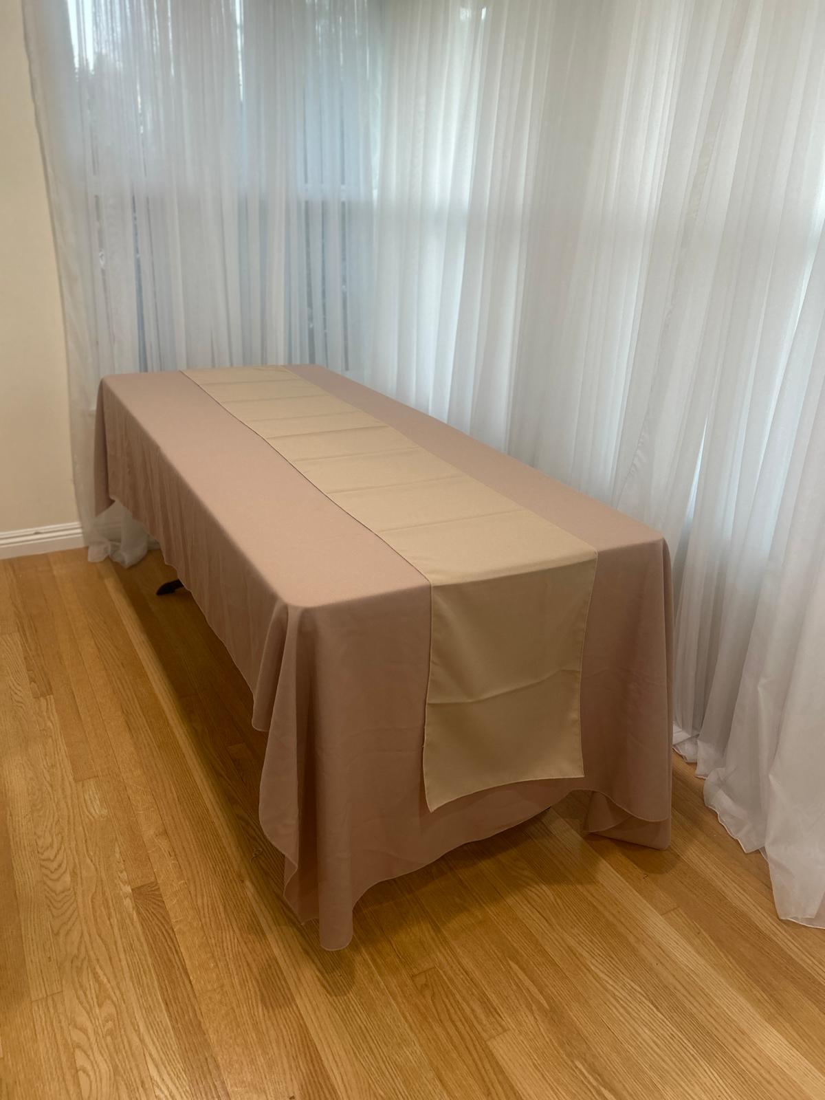 Poly Poplin Table Runners 14 by 108 inch