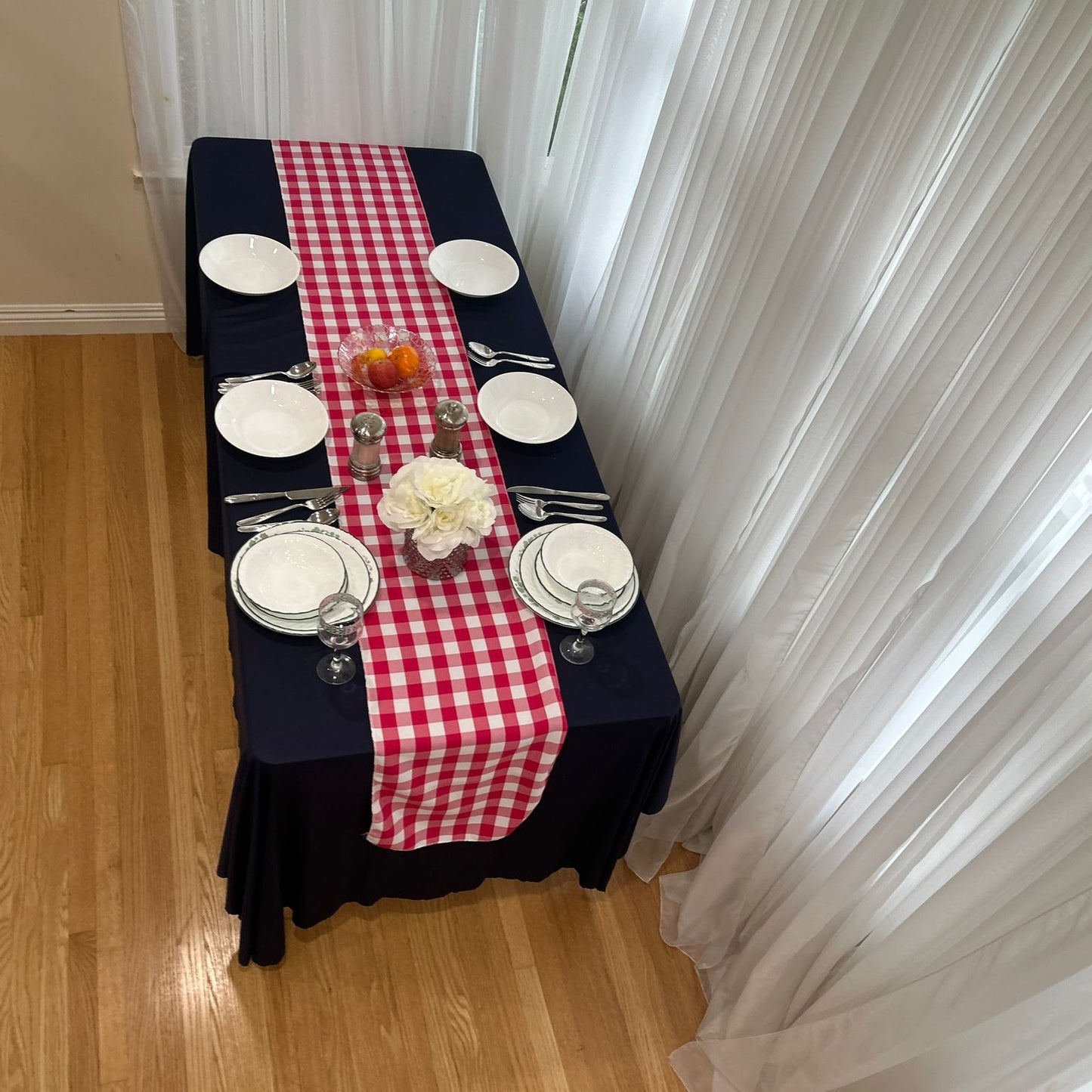 Buffalo Plaid Checkered Table Runner 14 inches by 108 inches