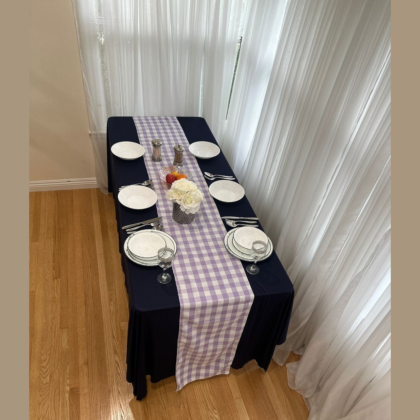 Buffalo Plaid Checkered Table Runner 14 inches by 108 inches