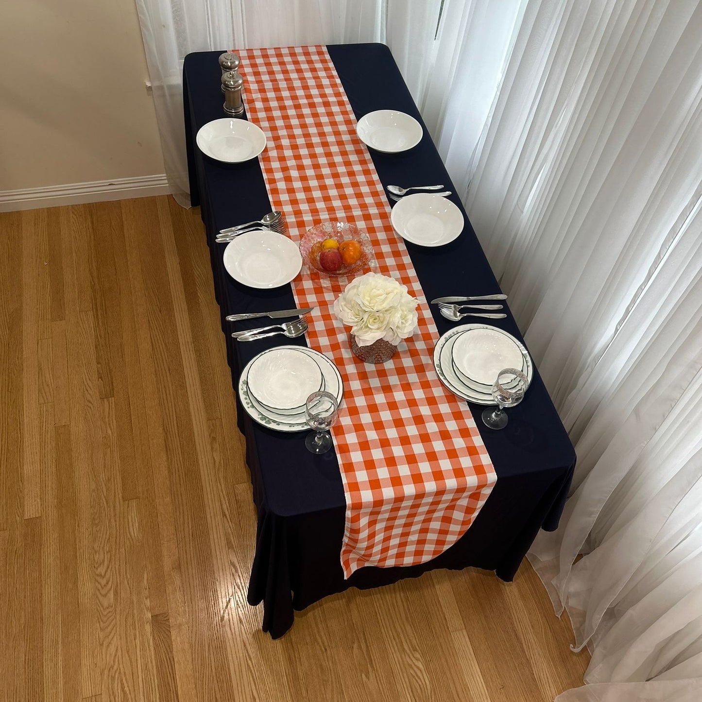 Buffalo Plaid Checkered Table Runner 14 inches by 108 inches