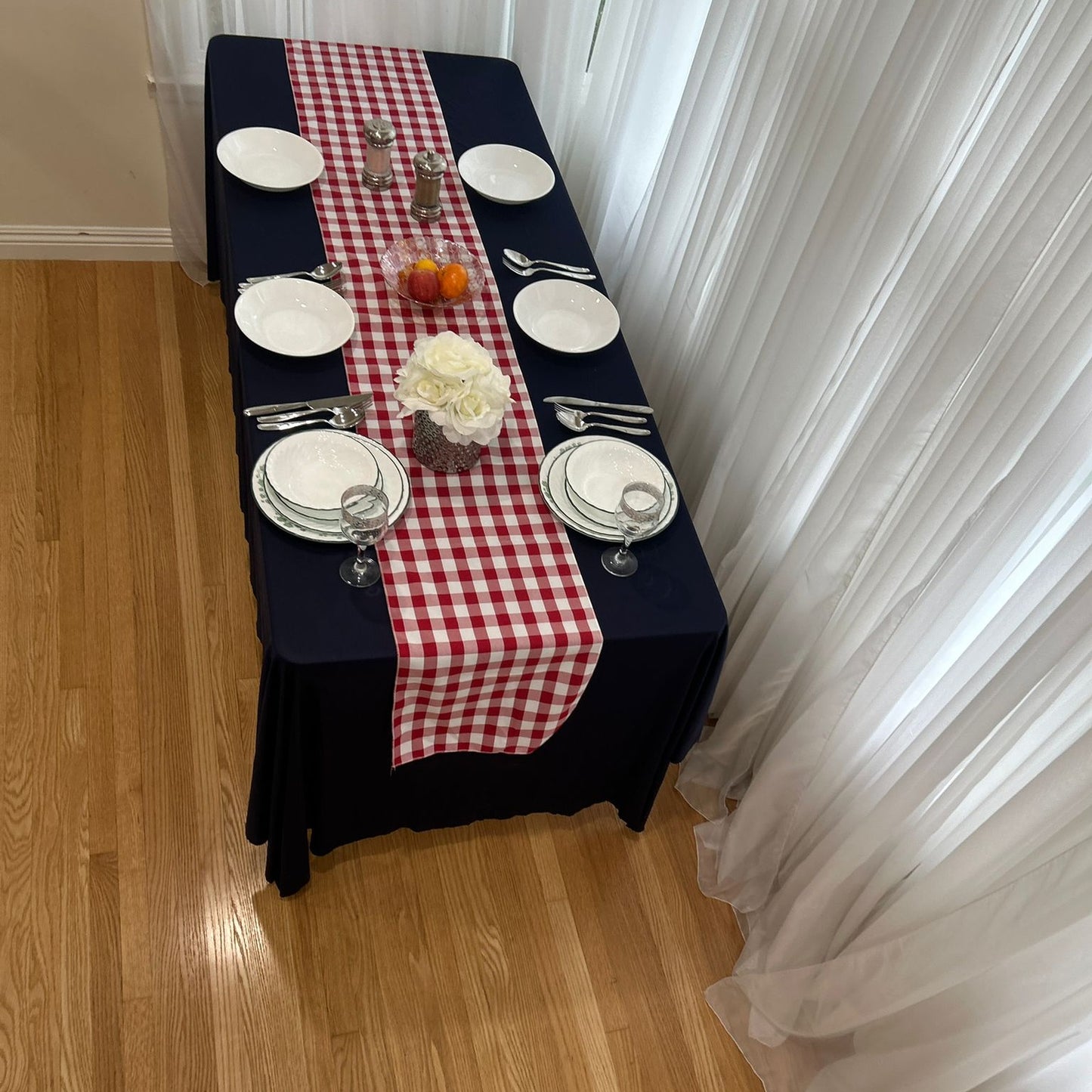 Buffalo Plaid Checkered Table Runner 14 inches by 108 inches