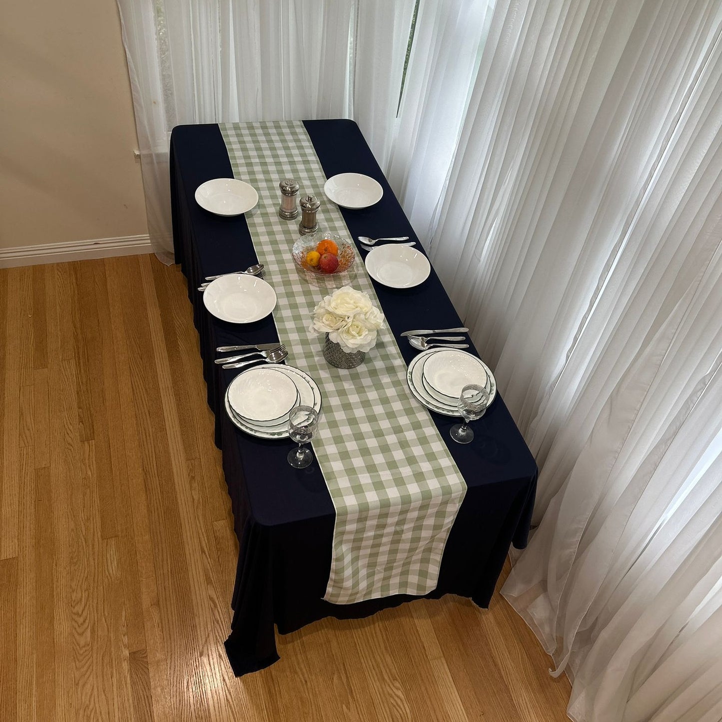 Buffalo Plaid Checkered Table Runner 14 inches by 108 inches