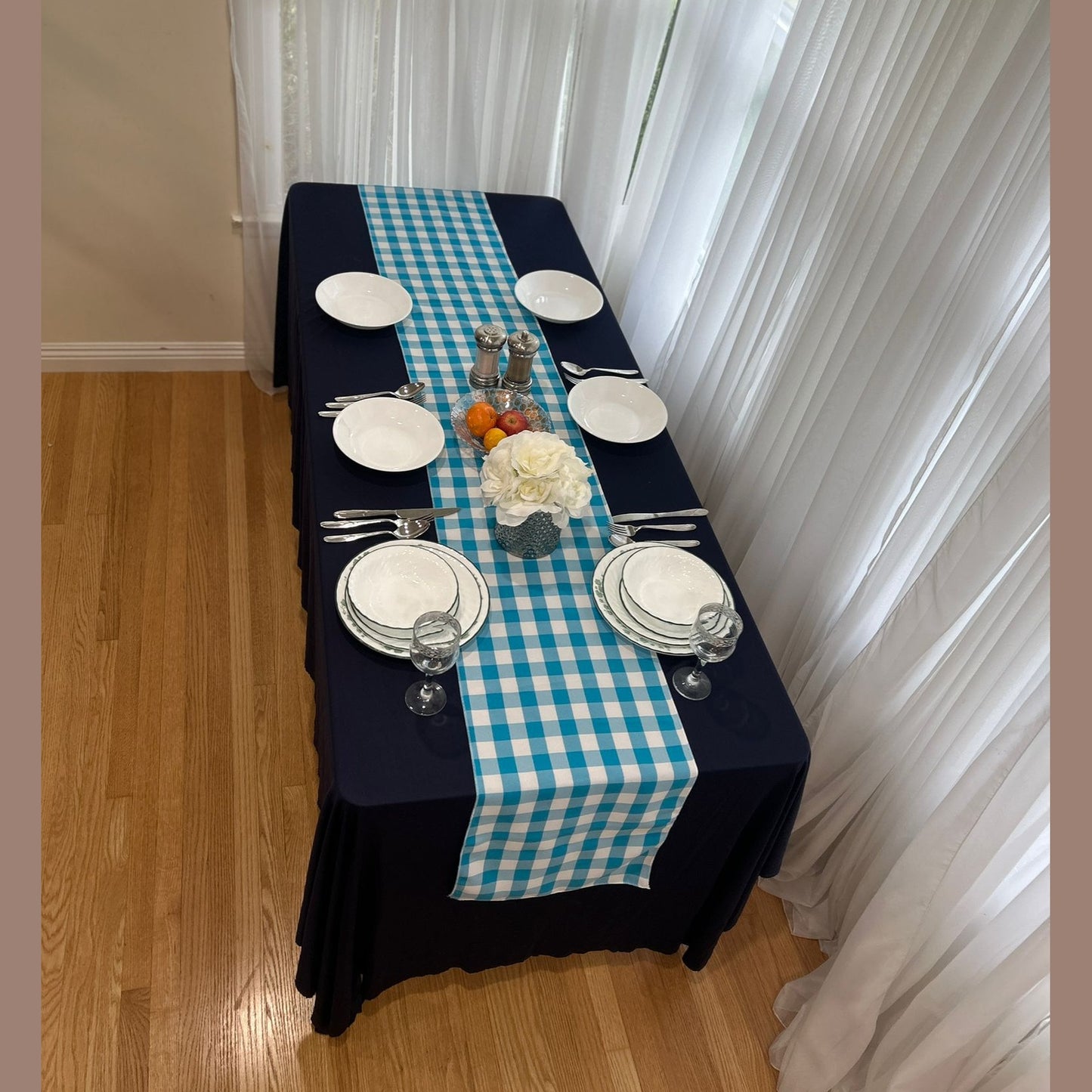 Buffalo Plaid Checkered Table Runner 14 inches by 108 inches