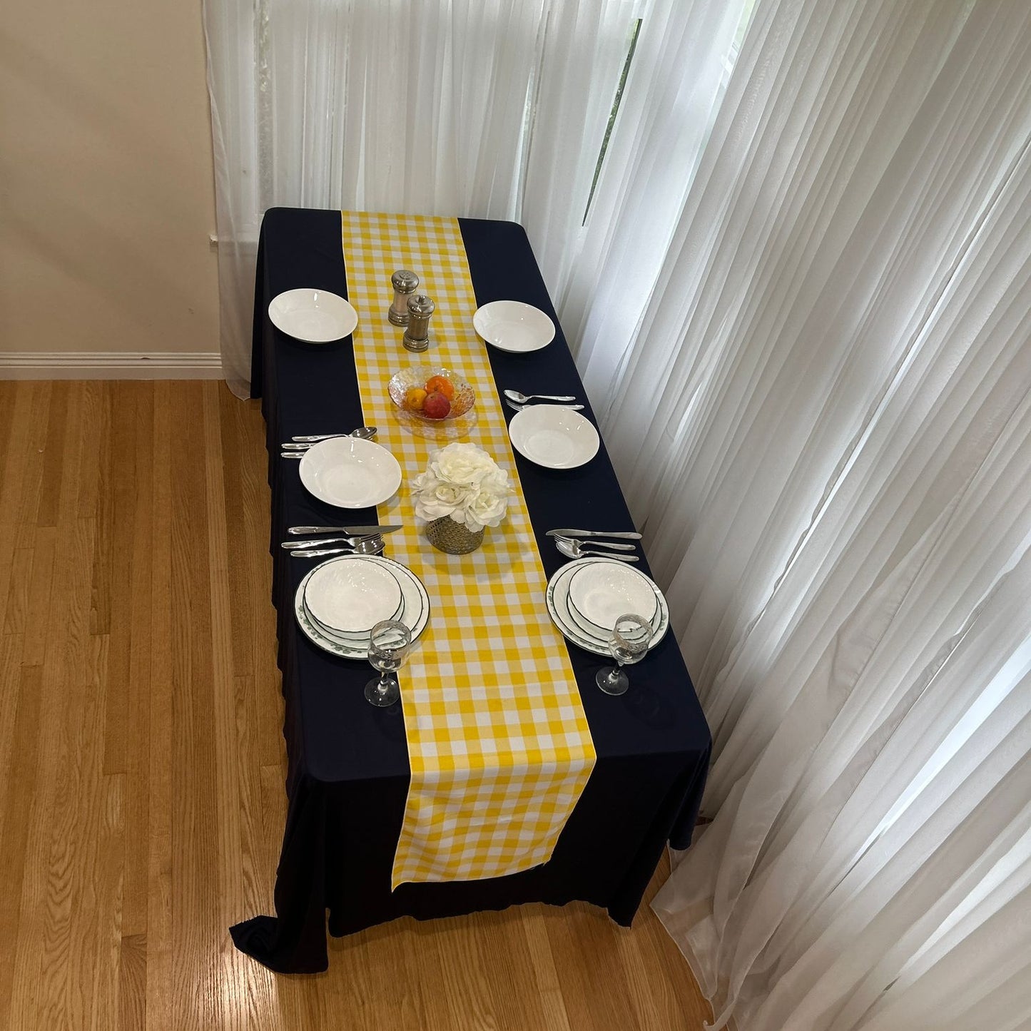 Buffalo Plaid Checkered Table Runner 14 inches by 108 inches