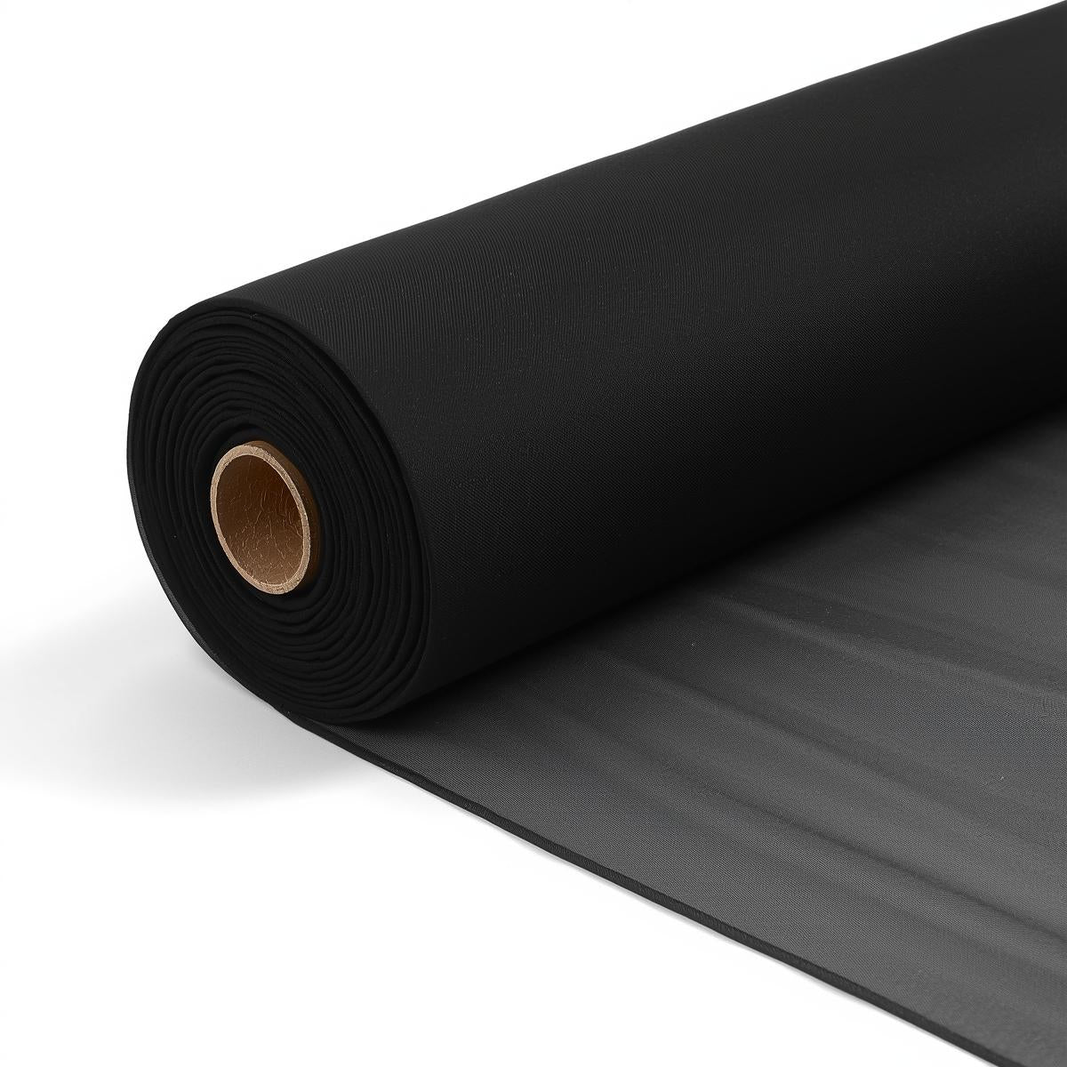 50 Yards – 60” Wide Black Chiffon Fabric Roll | Draping, Curtains, Dresses & Event Décor