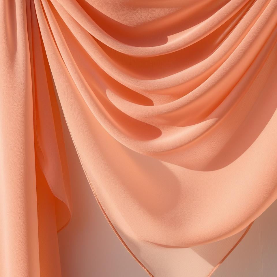 Chiffon Fabric 10 Yards-Sheer & Lightweight for Backdrops, Decor & Dresses